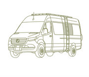 VanEssential Mercedes Sprinter Middle Panel Window Cover