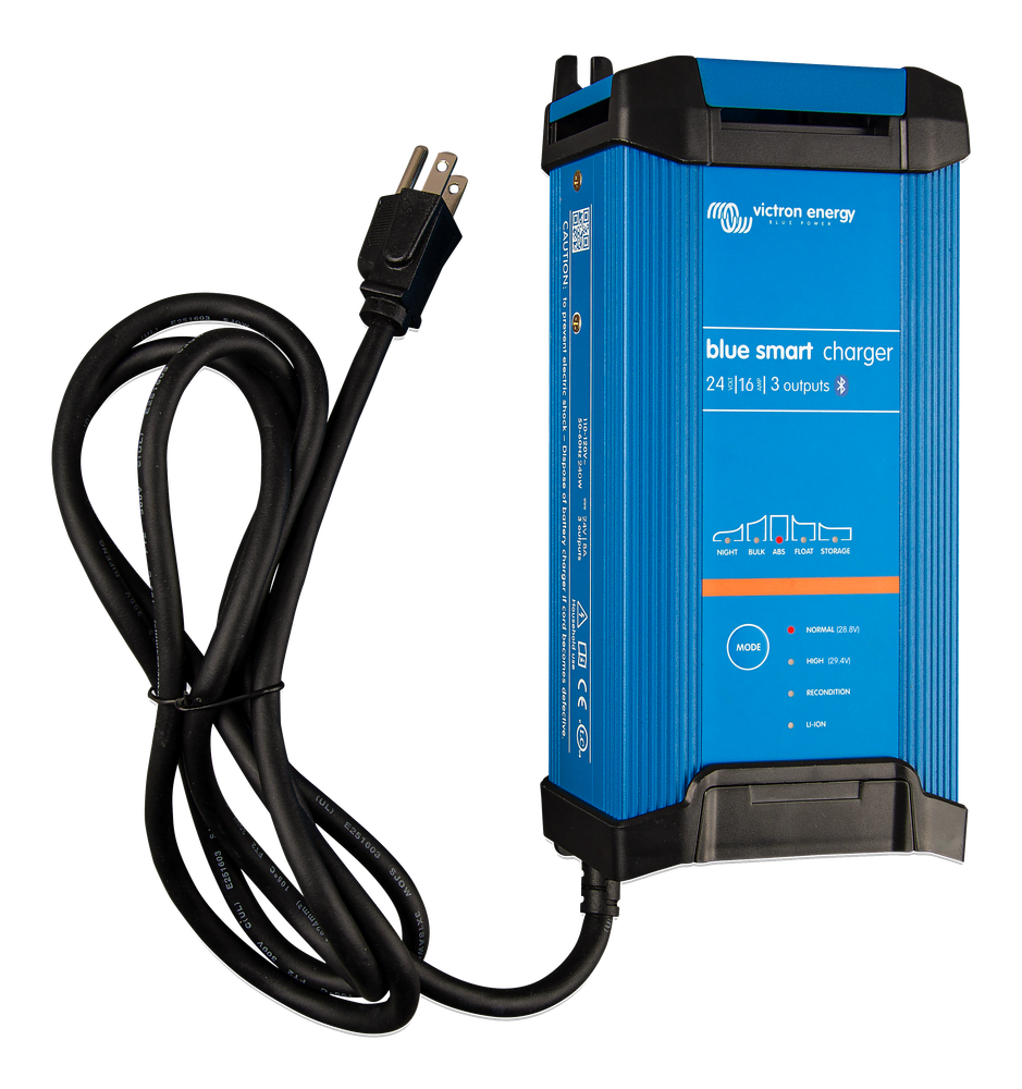 Victron Energy Blue Smart IP22 Charger - 24-Volt, 16 Amp (3x Output) (Clearance)