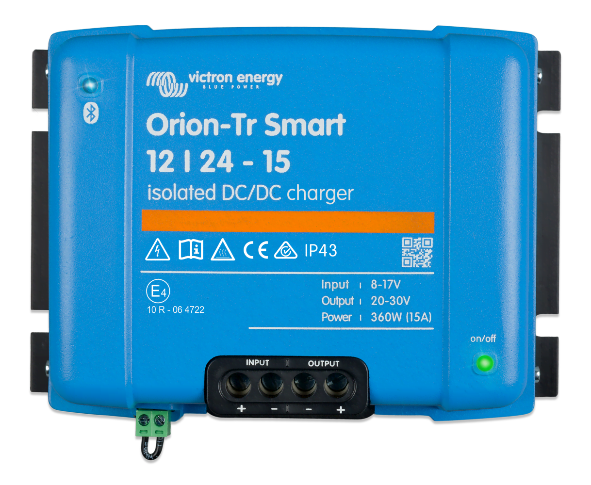 Victron Energy Orion-Tr Smart 12/24/15 - Isolated - 15 Amp DC-DC Charger  (24-Volt) (Clearance)