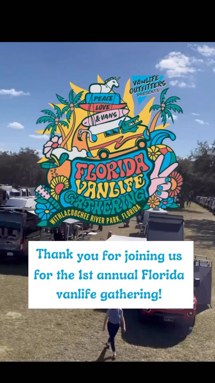 Thank you to everyone that joined us for the 1st Annual Florida Vanlife Gathering! @florida.vanlife 😁🚐 A big shout out to our title sponsor @victron_energy 🔋We also want to give a huge shoutout to all our other amazing sponsors: 💜🟡 @southeast_expo 🟡 @gocamp_rentals 🟡 @_flarespace_ 🟡 @sierranevada 🟡 @defiance_tools 🟡 @moxievanco 🟡  @roamlyinsurance And exhibitors! 💙🟡 @rover_vans 🟡 @movingoasisvans 🟡 @livemorecampervans 🟡 @moderntimesvanco 🟡 @skalaconversions 🟡 @gocodeoverland 🟡 @valleyhivans 🟡 @vanninginplainsight 🟡 @beachsidecustomvans 🟡 @odyssey.customs We’re thankful to be part of such an amazing community and it was a honor to host an event that allowed us to all come together and celebrate vanlife! We look forward to seeing you next year! ❤️🚐 •••••#vanlifemovement #vanlifecommunity #vanlifeusa #vanlifesociety #vanlifemoments #vanlifefamily