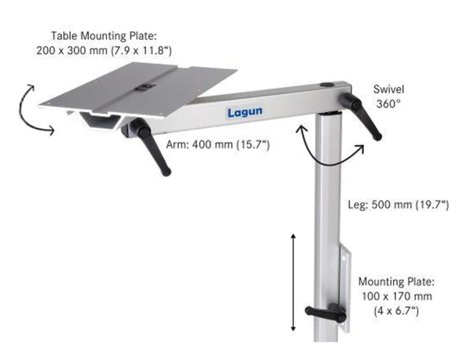 Lagun Table Mount System with Standard Mounting Bracket