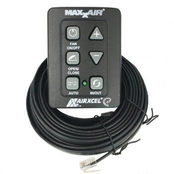 MAXXFAN PLUS 00-07500K - Smoke Lid, Electric Opening, Remote, Rain Shield —  Vanlife Conversions