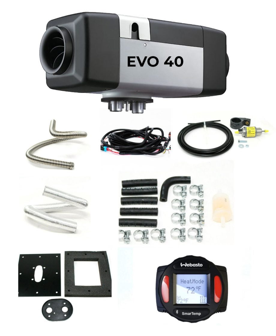 Webasto Air Top EVO 40 Gasoline Heater with SmarTemp 3.0 Controller