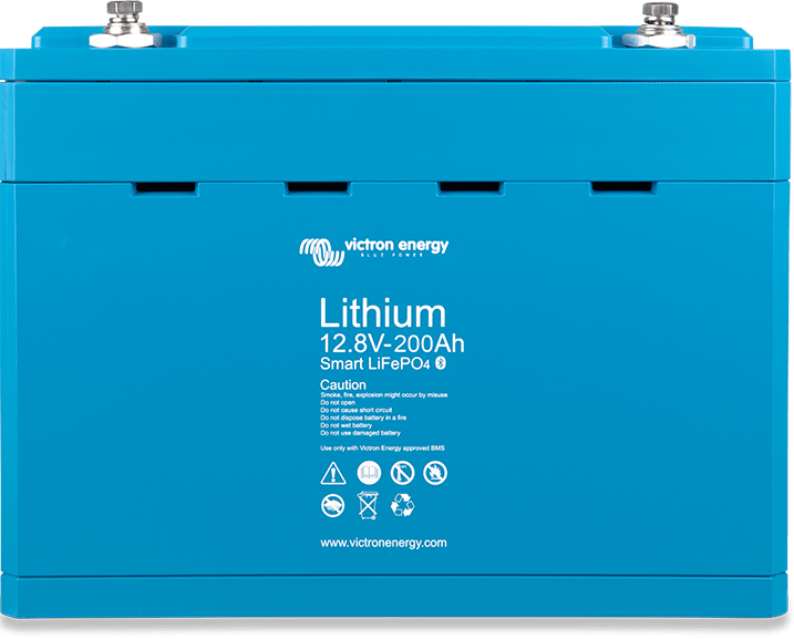 Victron 12V 200Ah Smart LiFePO4 Solar Battery - External BMS