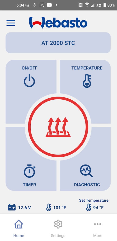 SmarTemp 3.0 - Bluetooth Digital Controller Webasto Heaters