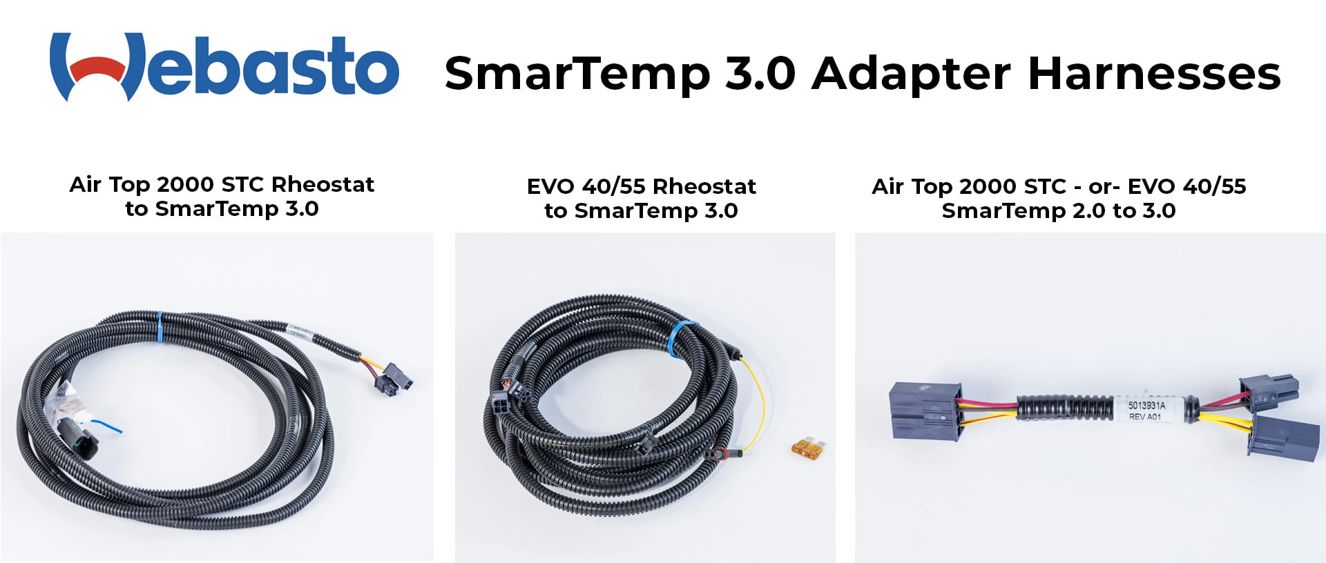 Webasto Rheostat to SmarTemp 3.0 Controller Upgrade Kit for Air Top 2000 STC