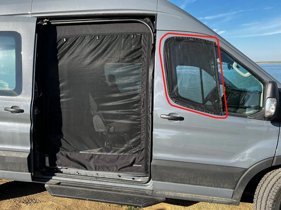 VanEssential Ford Transit Front Door Window Bug Screens (Pair)