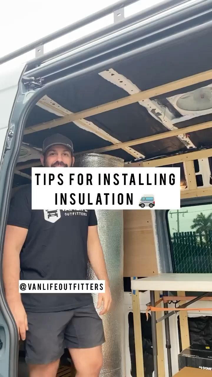 In this video Josh explains why and how he recommends installing insulation!Insulation is a hot topic in the vanlife community.  Everyone has their own preferences for what product they like and why they like it.  I personally like to use 3M thinsulate with Low-E reflective barrier and furring strips. Using furring strips reduces the heat transfer from the metal frame and skin of the van into the cabin.  I also like furring strips because your screwing into wood and not metal which also reduces squeaking.  Another benefit of furring strips is that they create an “air gap” on both sides of the Low-E, which reduces the heat penetrating the van’s walls while also performing some vapor barrier qualities.  I’ve built many vans, and this seems to be the best combination I have tried.  I know many people have their own opinions and that’s fine too!What’s are your thoughts? Do you have a preferred way to insulate your van? If so, comment below! Follow @vanlifeoutfitters for daily vanlife tips, productions, and inspiration 🚐Visit our website to learn more and for other essential and exclusive vanlife products including electric, insulation, flooring, cooking, and more! Link in bio 📲Follow @vanlifeoutfitters for daily tips, inspiration, and all things Vanlife. 🚐To get features, use #Vanlifeoutfitters or tag us @vanlifeoutfitters 📲••••••• #vanlifeshot#mercedessprintervan #sprintervan #sprintervanconversion #vanlifediaries #sprintervandiaries #homeonwheels #vanproject #vanconversions #vanlifeideas #vancrush #vanlifemovement