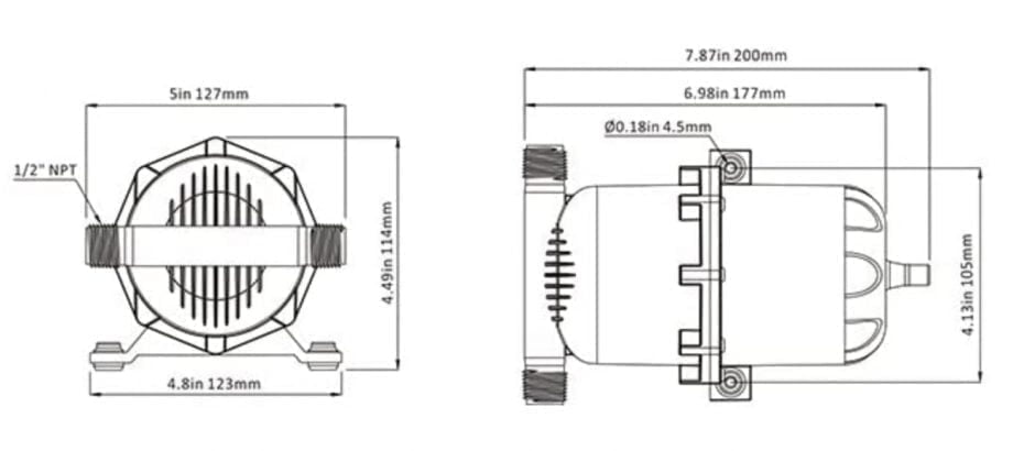 Seaflo Pressure Accumulator Tank