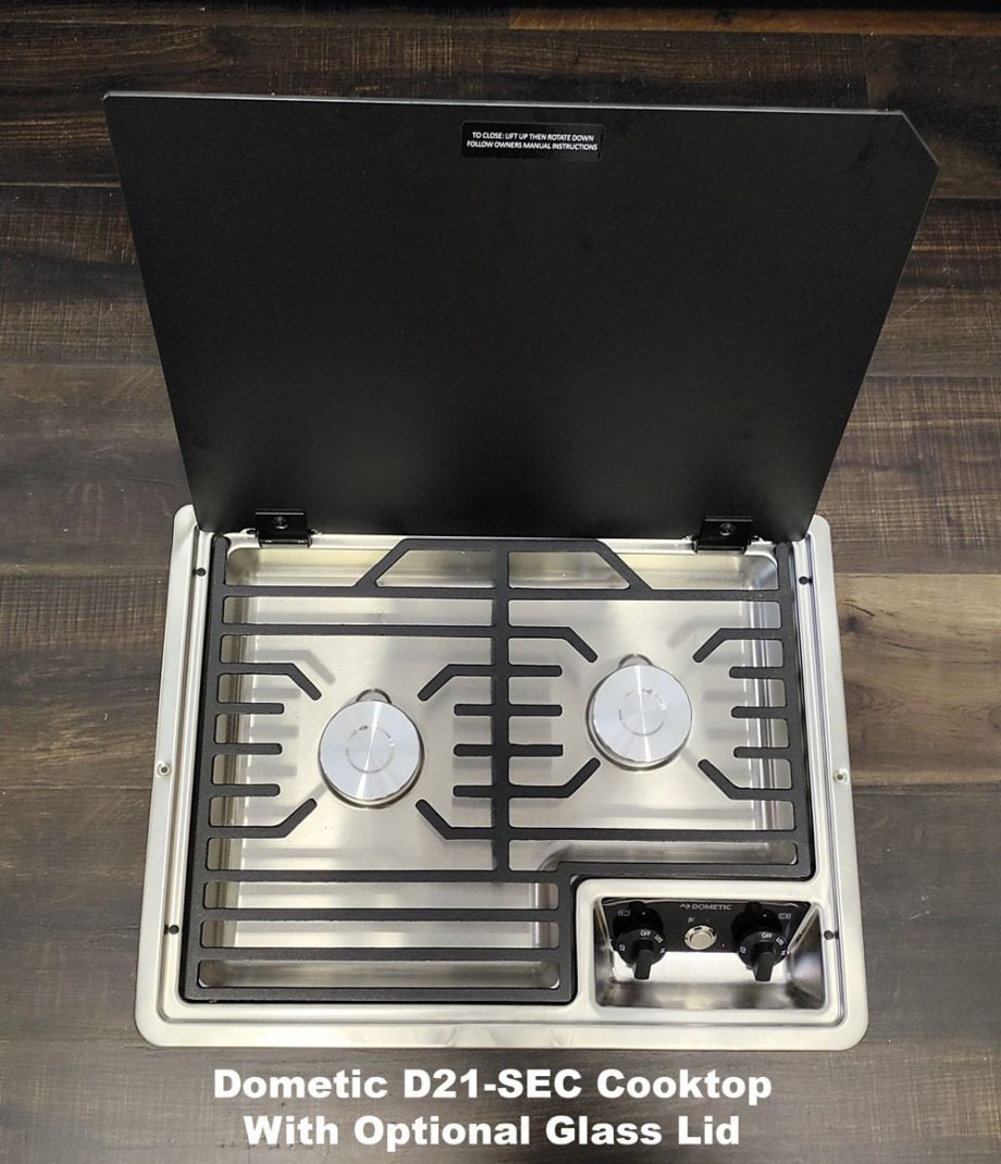Dometic 2-Burner, Drop-In Propane Cooktop (D21-SEC)