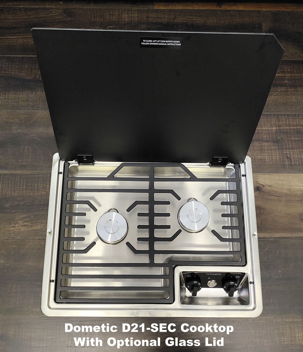 Dometic Drop-In Cooktop - Stainless - Propane - 2-Burner