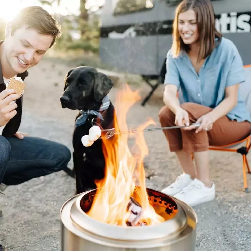 Solo Stove Large Cast Iron Wok for Bonfire and Yukon Wood Burning Fire Pits