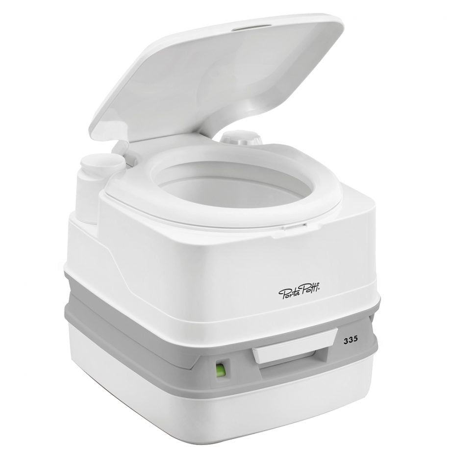 Thetford Porta Potti 335 Cassette Toilet w/ Hold-Down Kit