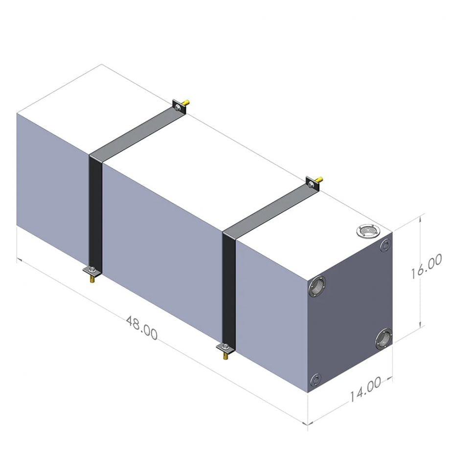 24 Gallon Wheel Well Water Tank - Sprinter/Transit (Driver or Passenger Side)