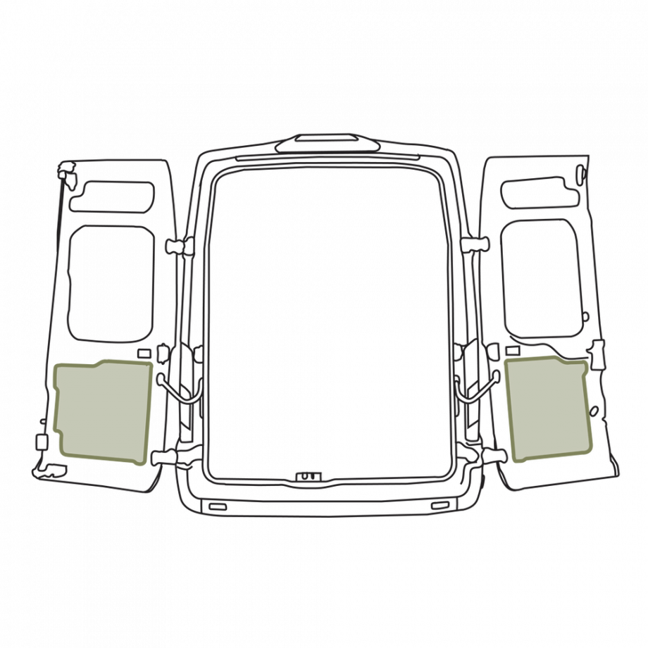 Transit - Rear Door Storage Panel - Lower (Pair)
