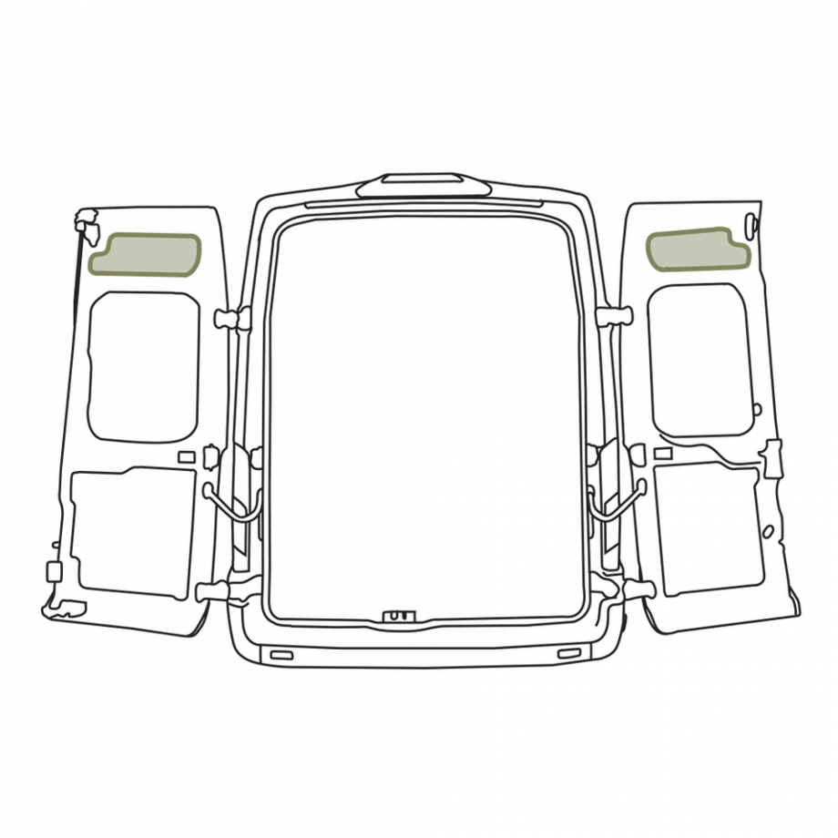 Transit - Rear Door Storage Panel - Upper (Pair)