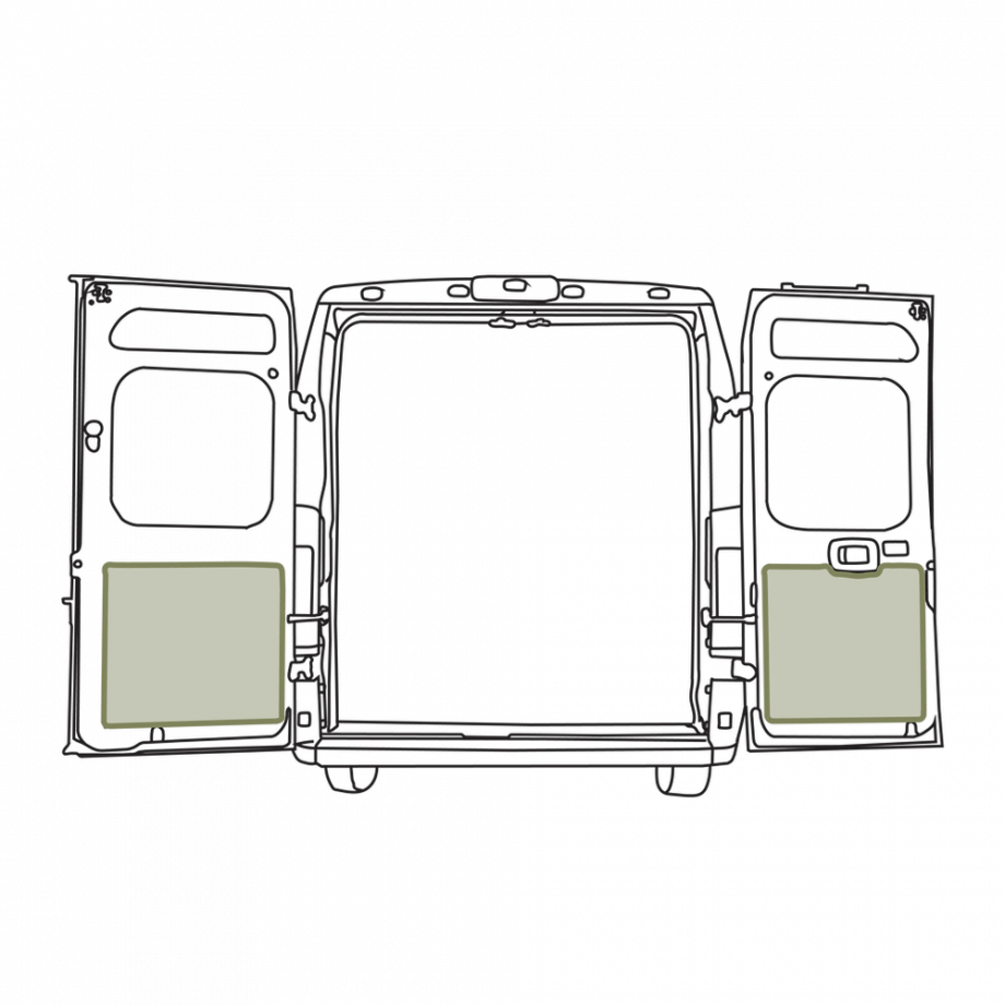 Promaster - Rear Door Storage Panel - Lower (Pair)