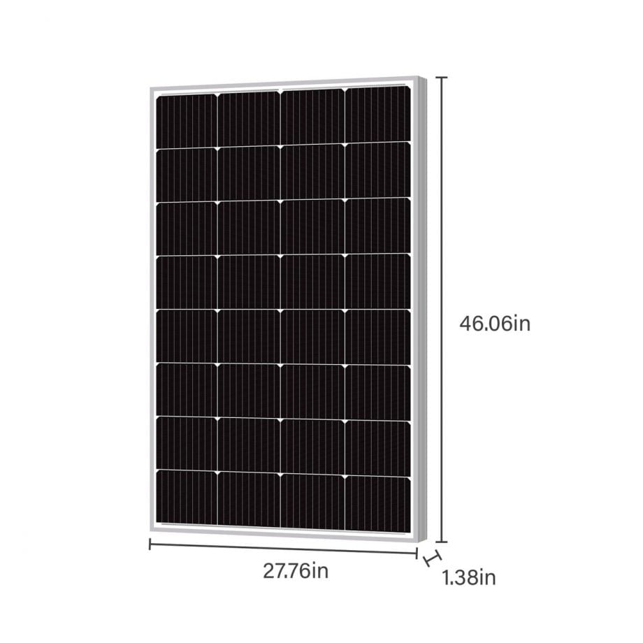 Newpowa 160 Watt 12V Monocrystalline Solar Panel