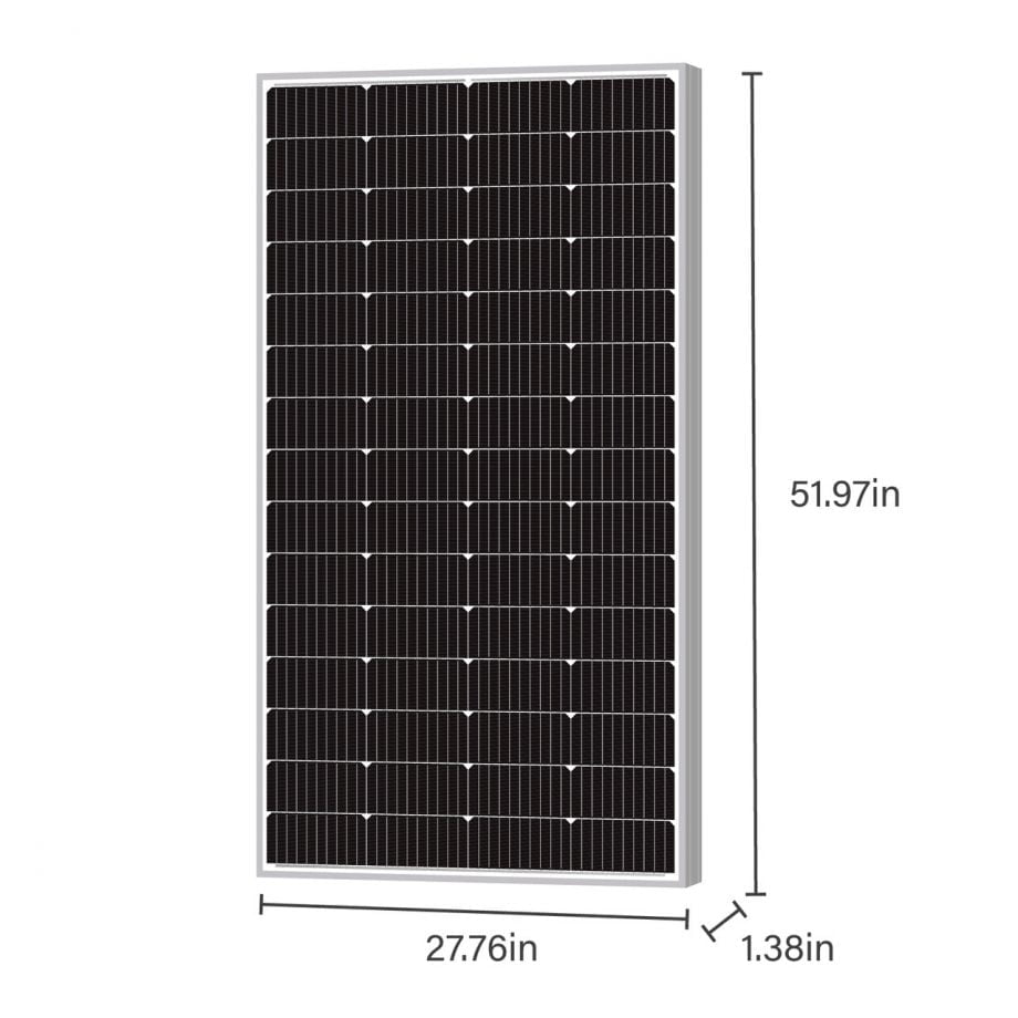 Newpowa 180 Watt 12V Monocrystalline Solar Panel