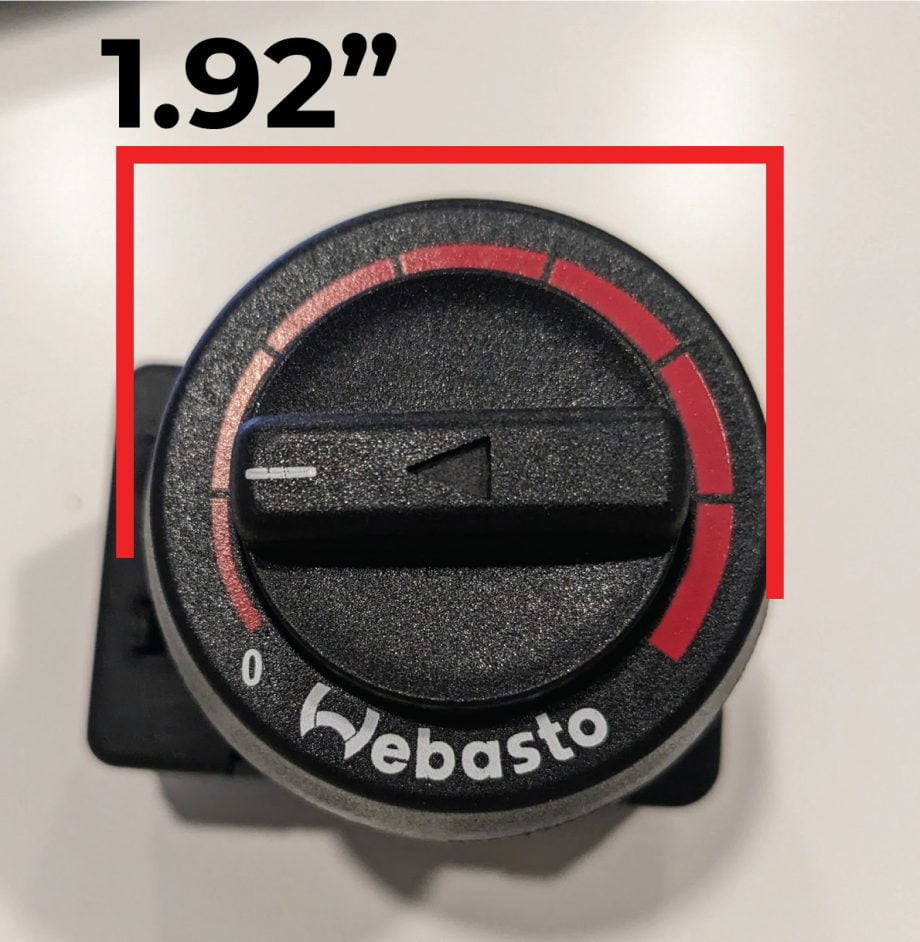 Webasto Air Top 2000 STC Gasoline Heater with Rheostat Controller