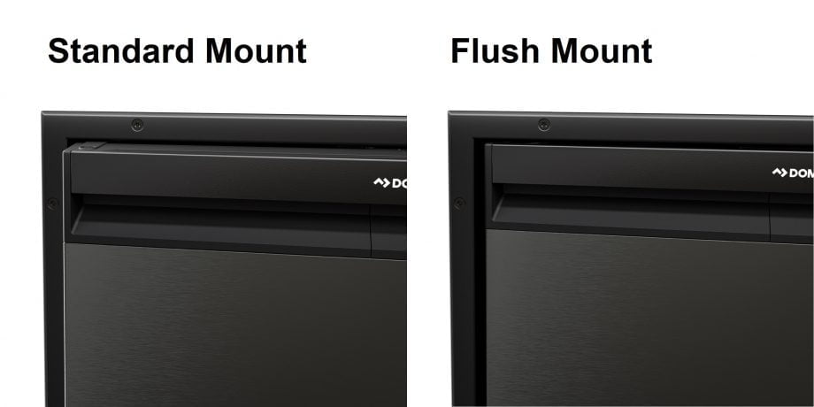 Flush Mount Flange for Dometic NRX-130, Black