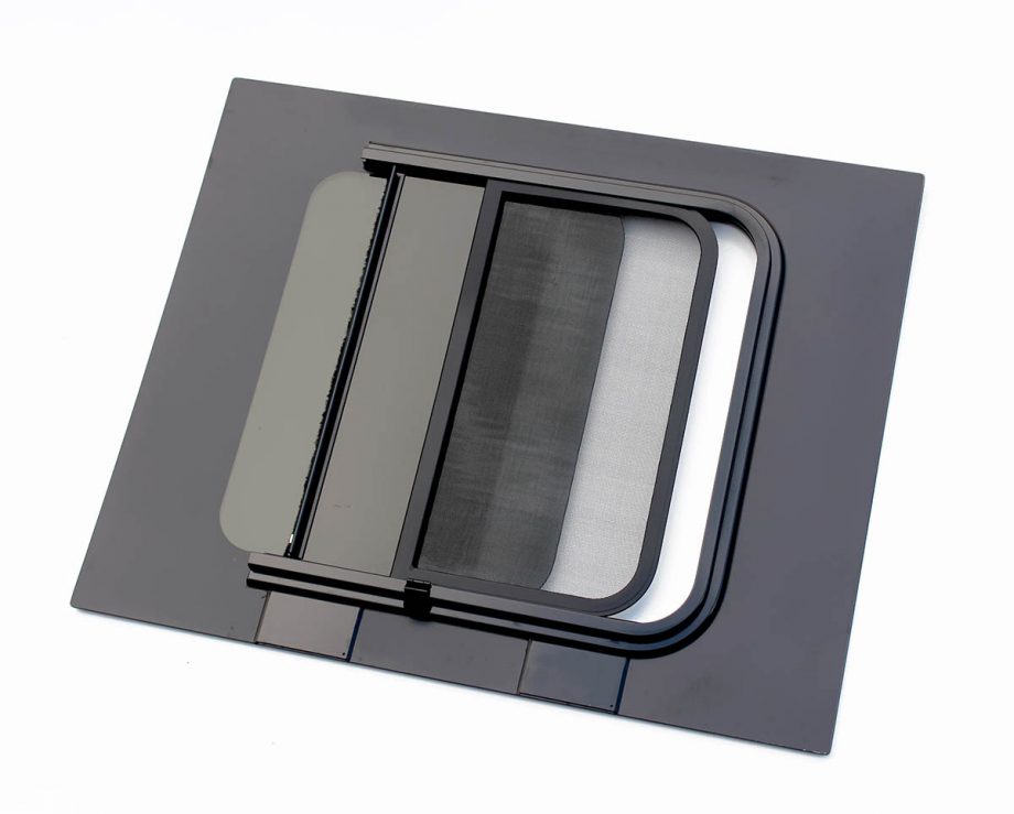 AM Auto - Promaster - Rear Door Driver Side Window - Half Slider w/ Screen