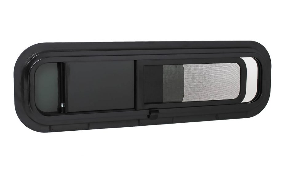 AM Auto - Universal - Passenger Side - Bunk Window - Half Slider w/ Screen -  30 3/4" x 9 1/2"