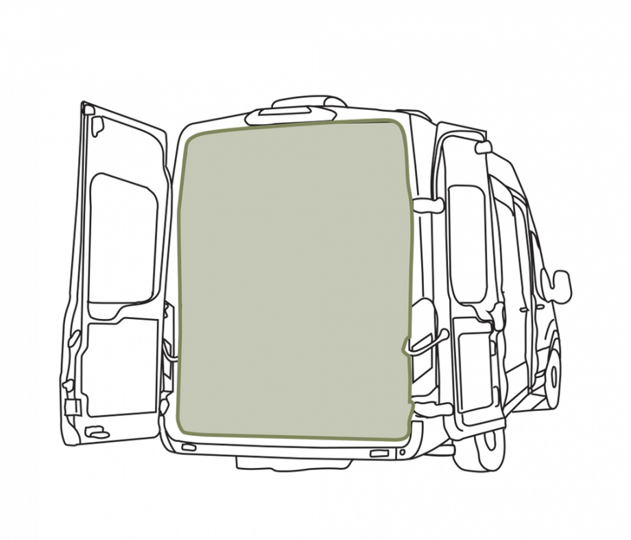 VanEssential Ford Transit Rear Door Bug Screen
