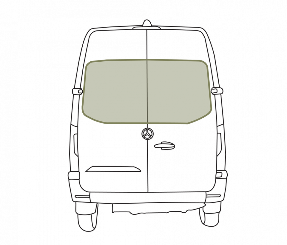 VanEssential Mercedes Sprinter Rear Door Window Covers (Pair)