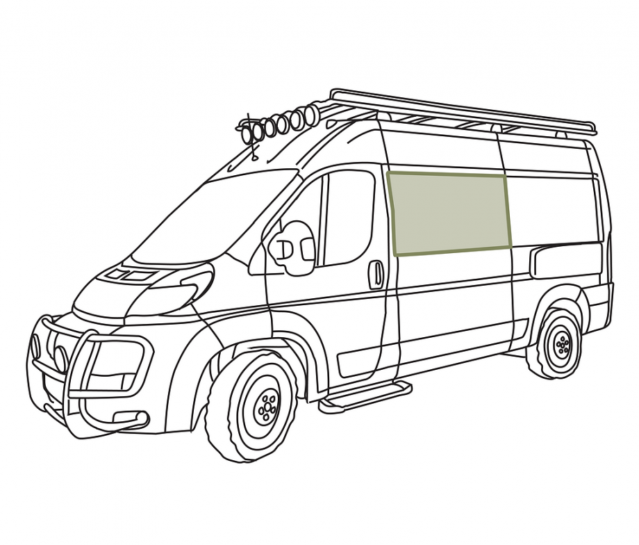 VanEssential Ram Promaster Crew Window Cover