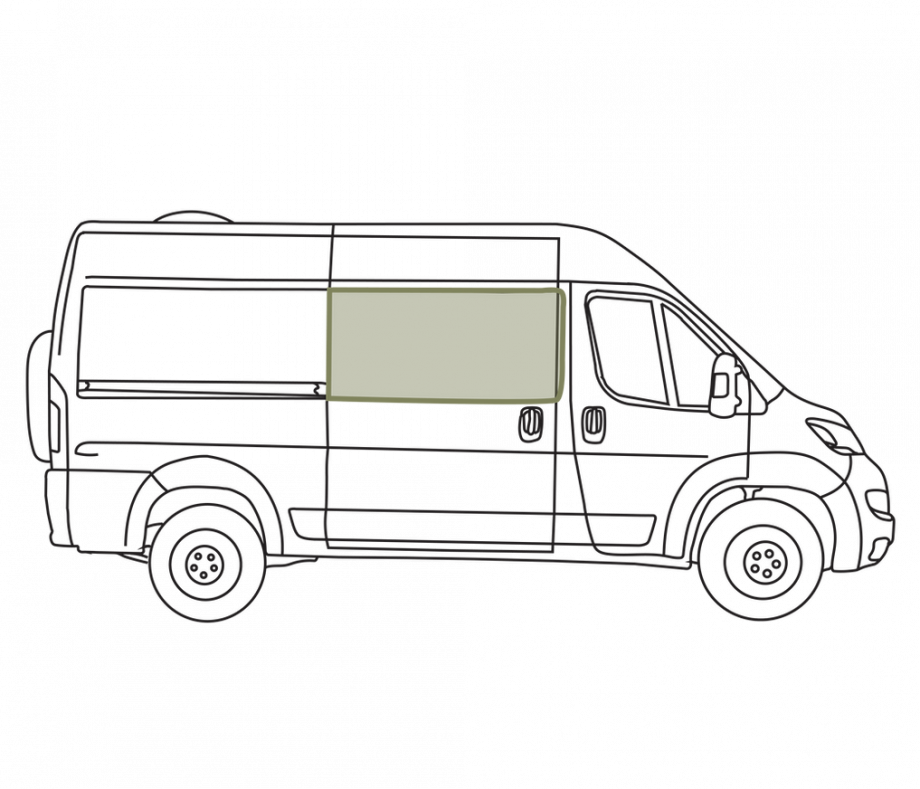 VanEssential Ram Promaster Sliding Door Window Cover