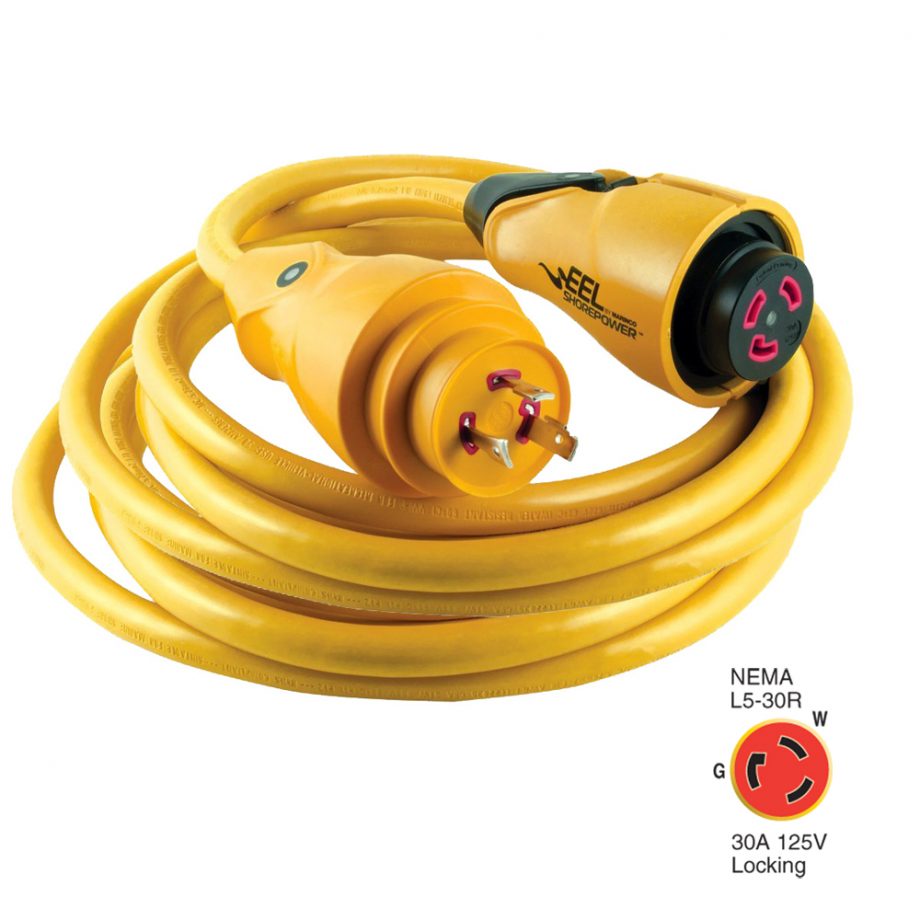 Marinco EEL 25' Shore Power Cord - 30A, 125V